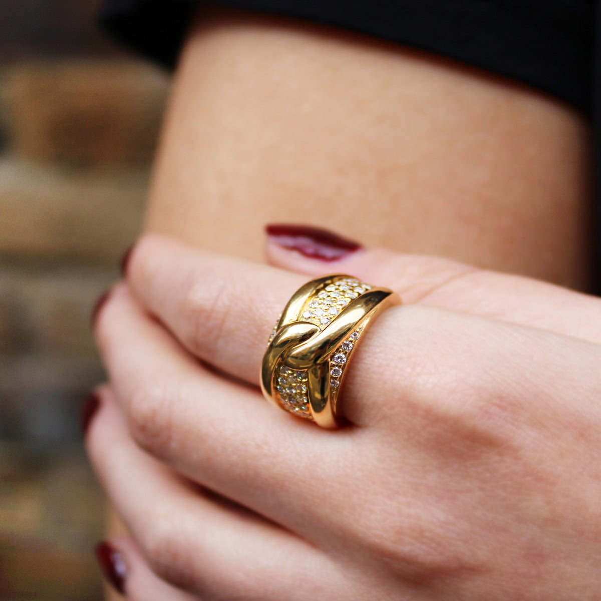 Vintage Cartier Diamond Knot Ring