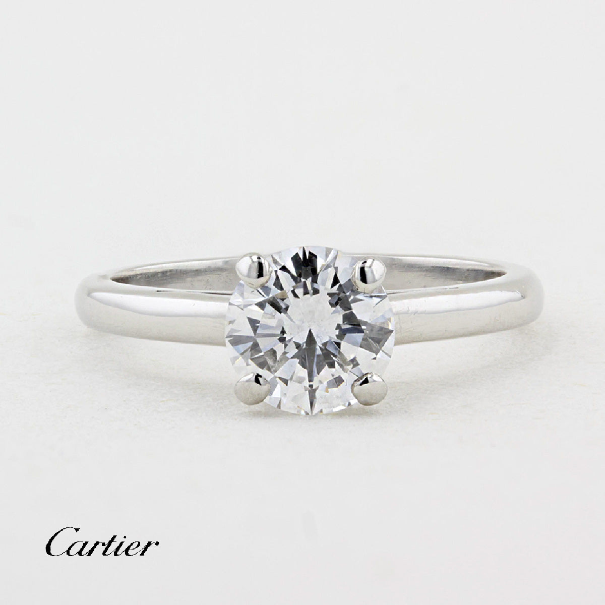 Cartier Diamond Engagement Ring – Hatton Jewels