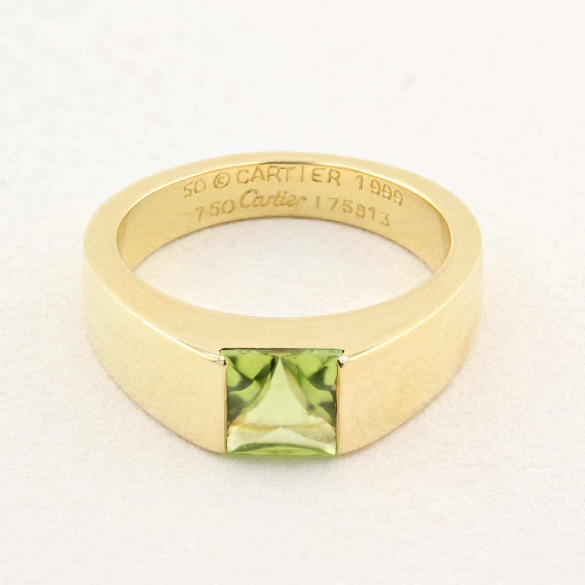 Vintage Cartier Peridot Tank Ring