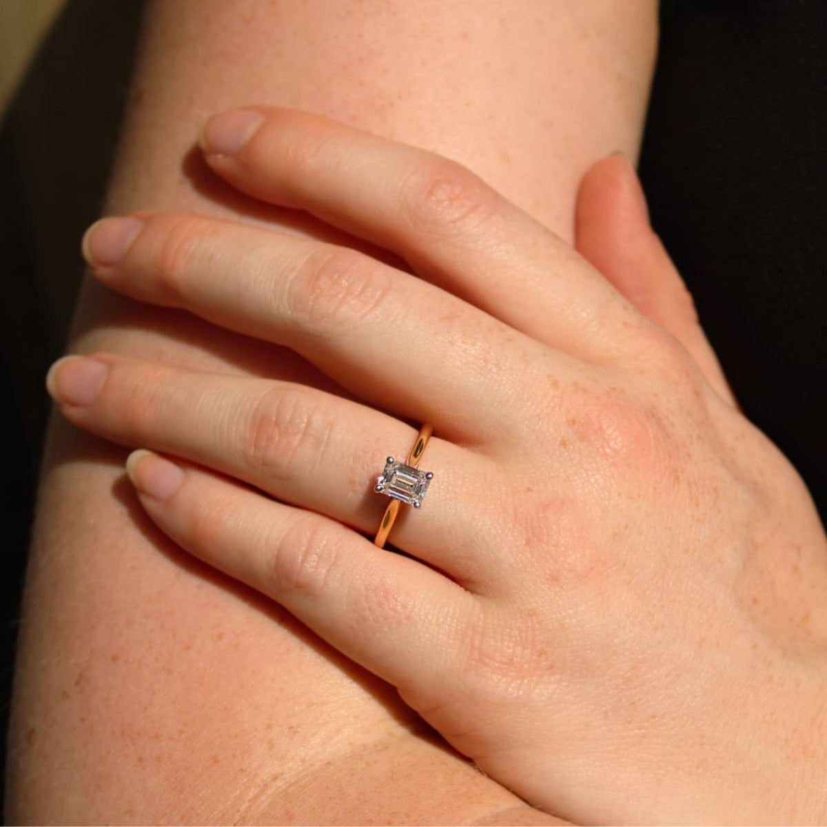 1.20ct Emerald Cut Diamond Solitaire Ring