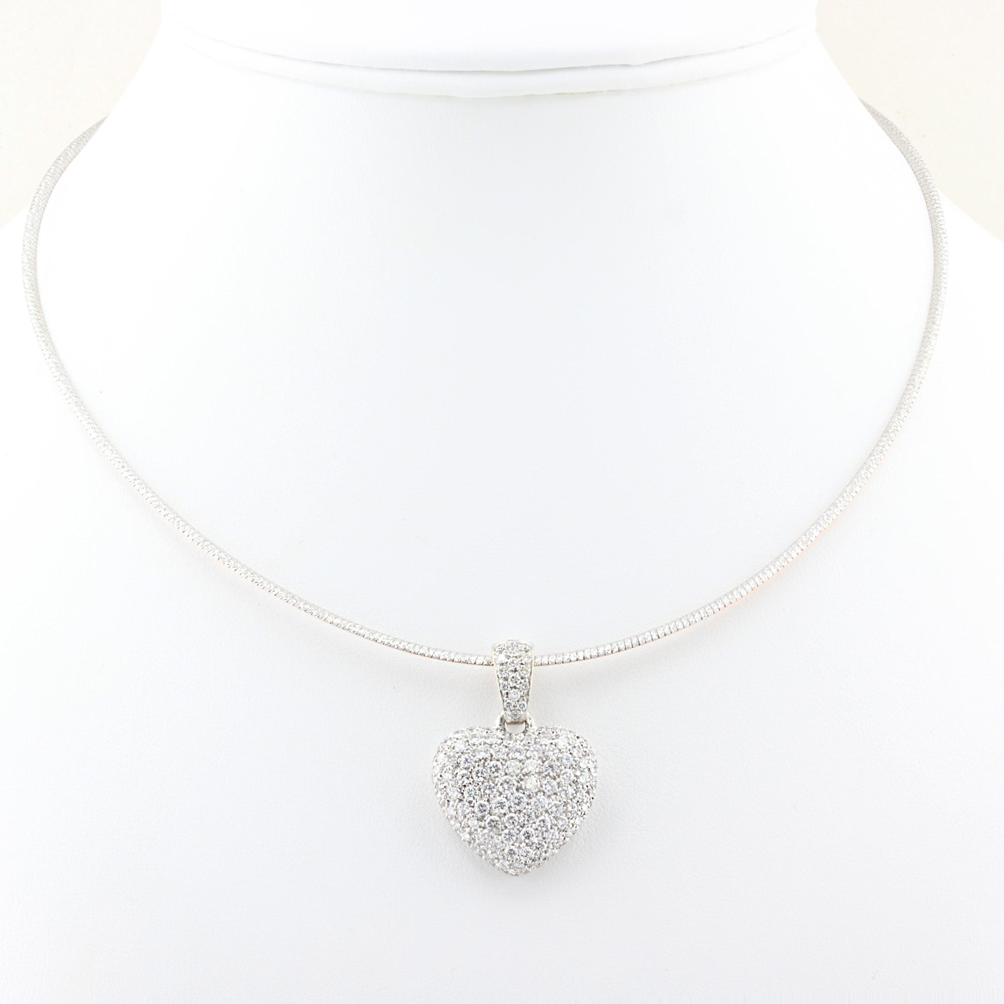 Wempe 2.10ct Diamond Heart Pendant