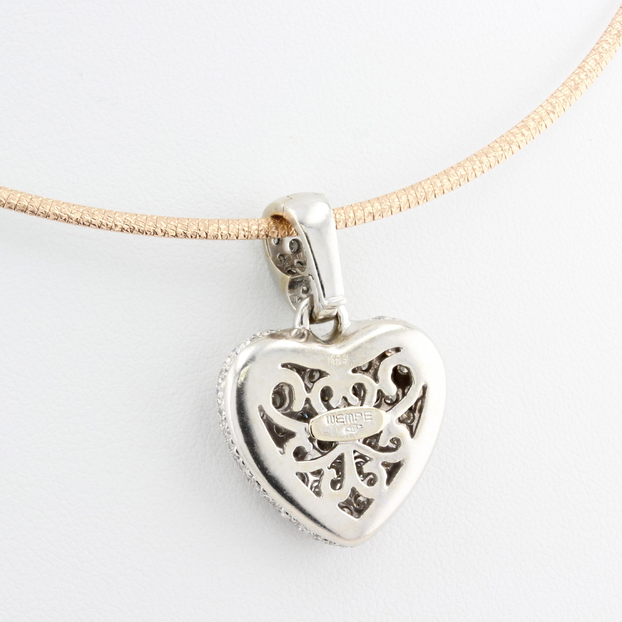 Wempe 2.10ct Diamond Heart Pendant