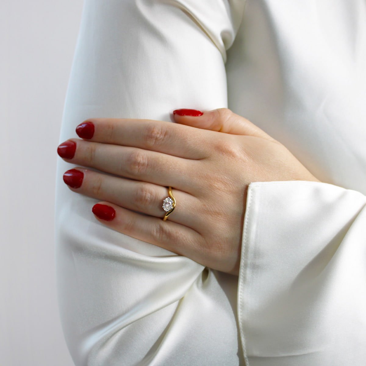 0.70ct Oval Diamond Ring