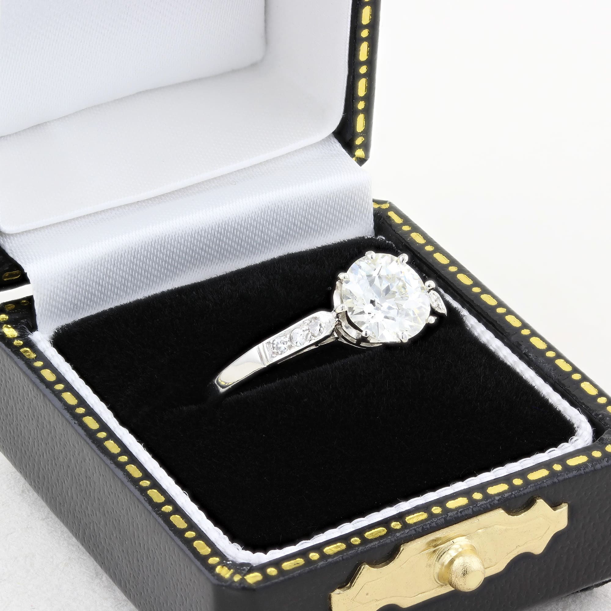 Antique 1.14ct Old Cut Diamond Ring