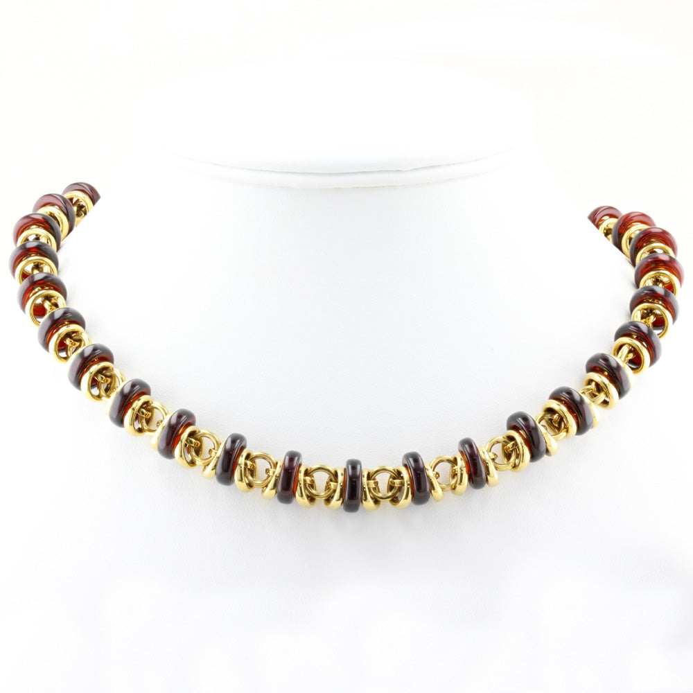 Pomellato Gem Set Rondelle Necklace Bracelet Set