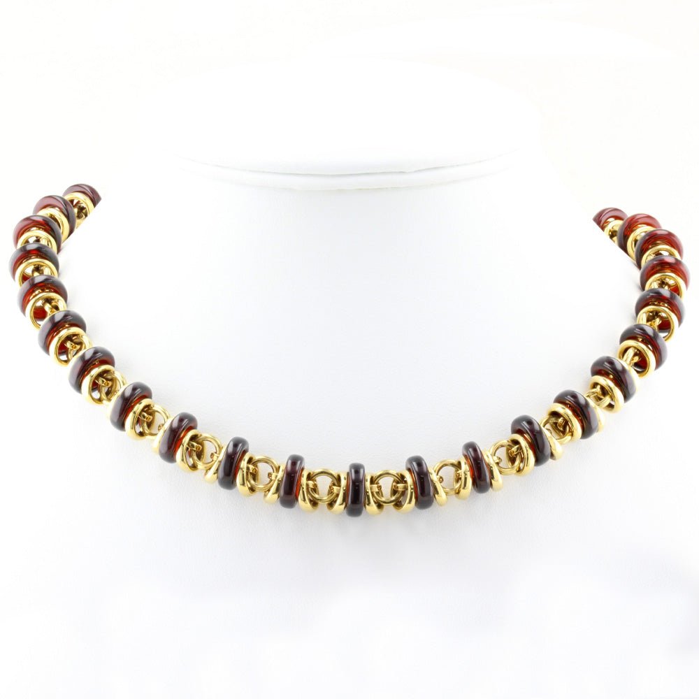 Pomellato Gem Set Rondelle Necklace Bracelet Set