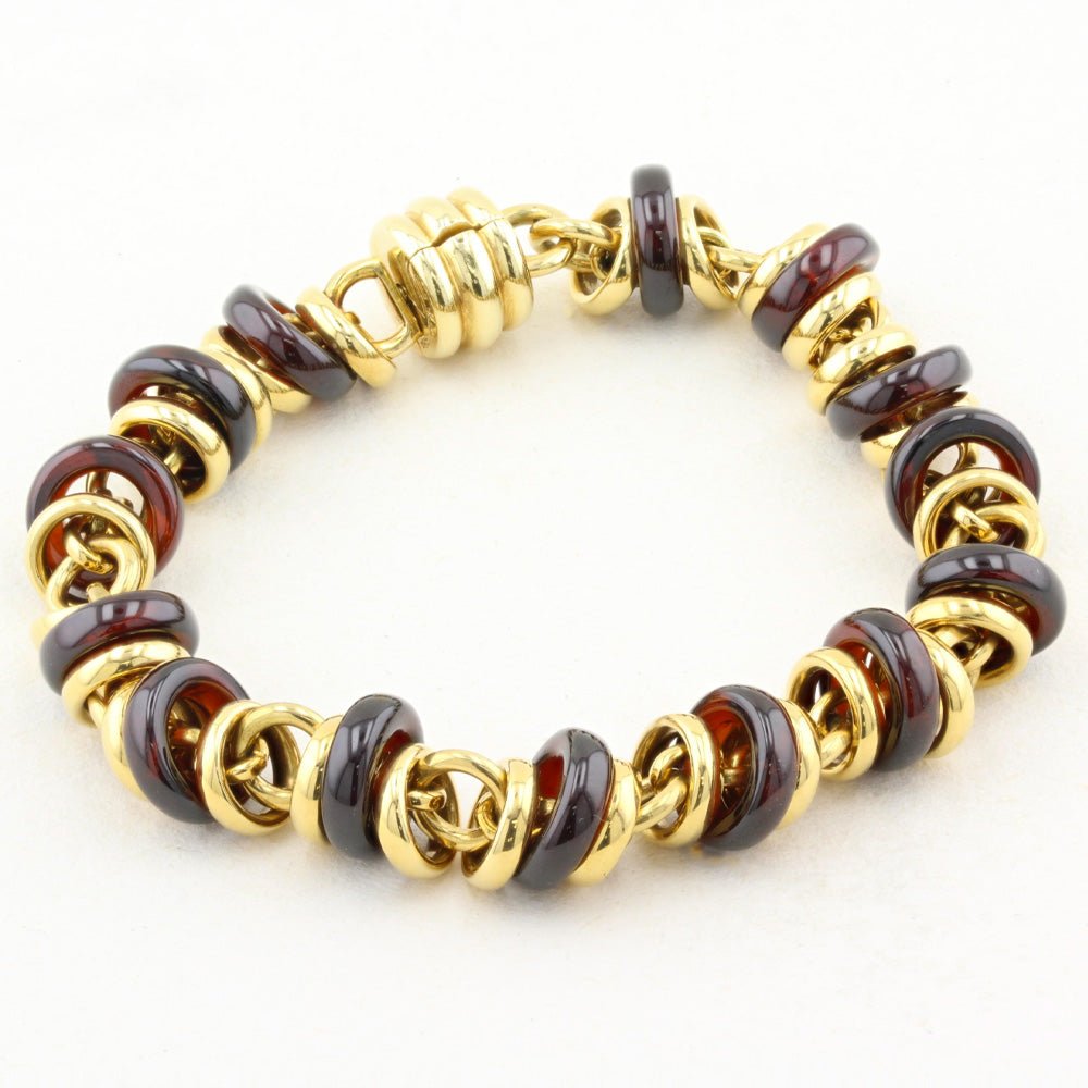 Pomellato Gem Set Rondelle Necklace Bracelet Set