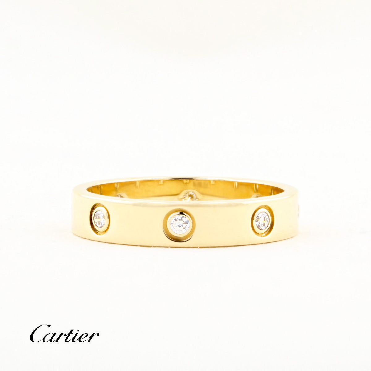 Cartier Yellow Gold Diamond Love Ring