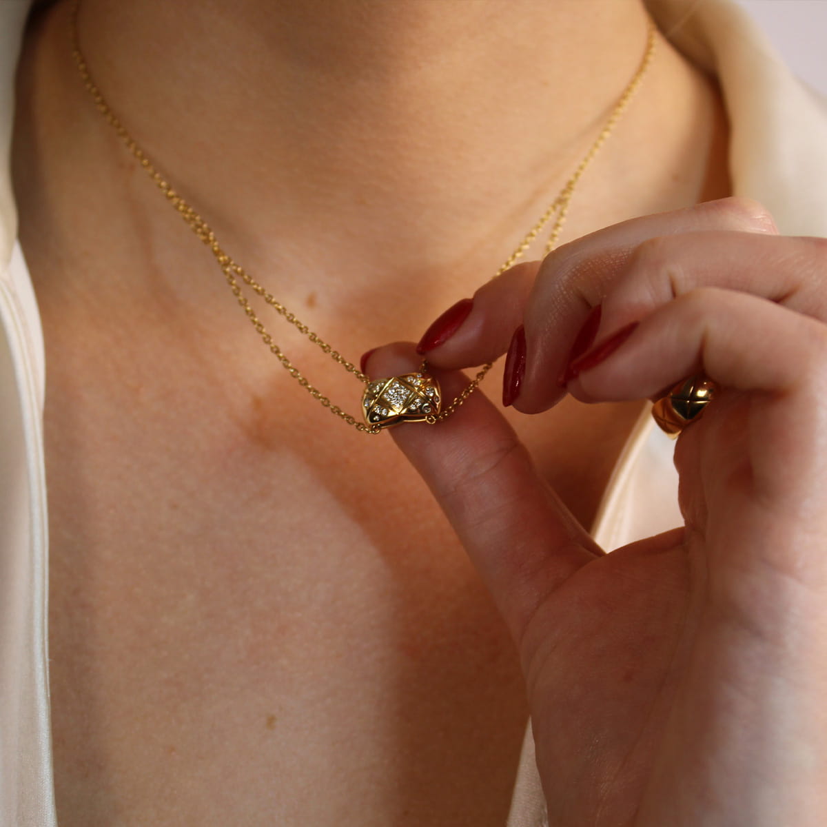 Chanel Coco Crush Diamond Necklace