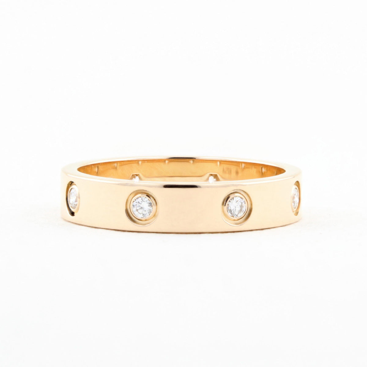 Cartier Rose Gold Diamond Love Ring - Size 54