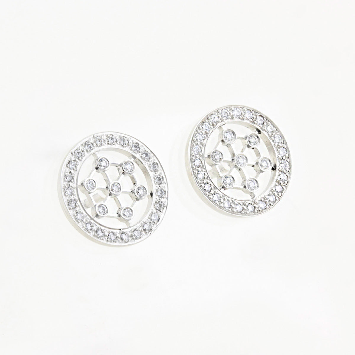 Tiffany Diamond Disk Earrings