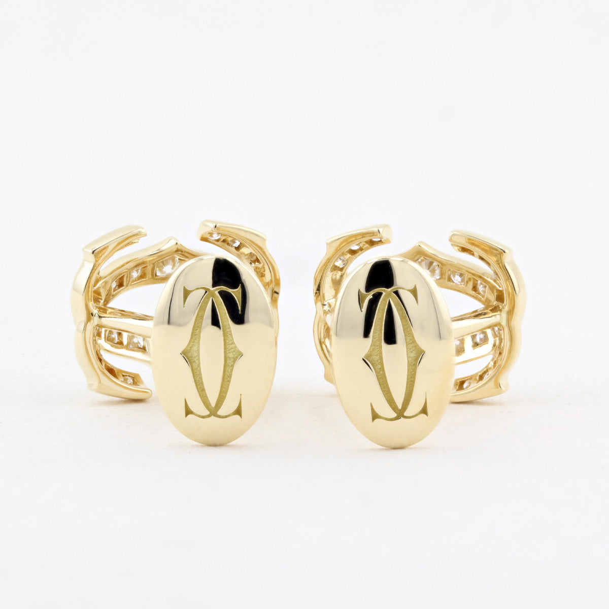 Pre-Owned Cartier Diamond Cufflinks