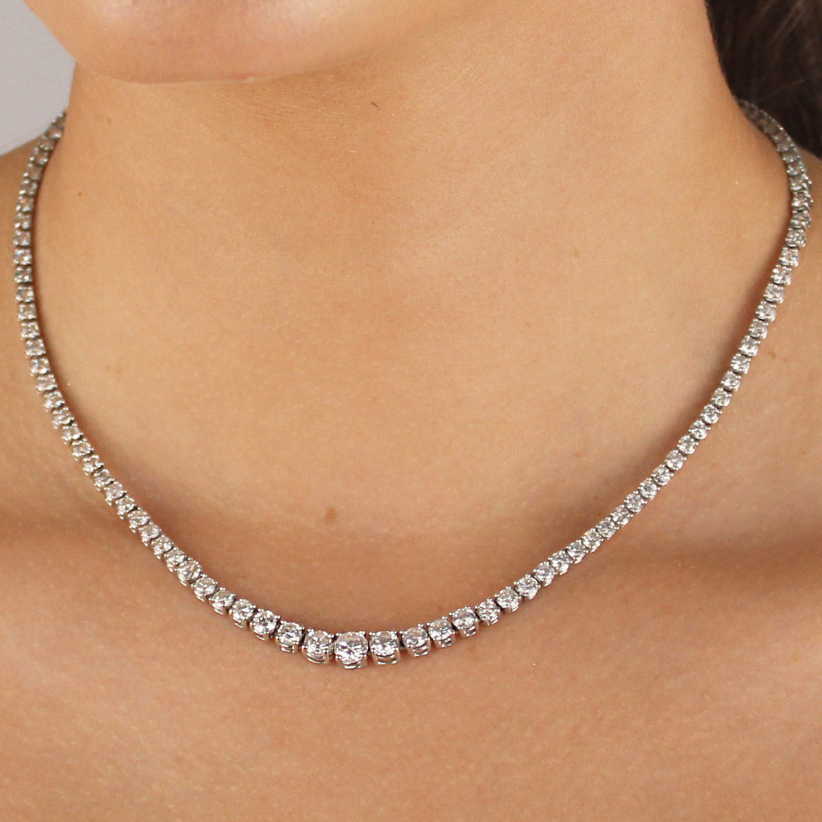 10ct Diamond Tennis Necklace