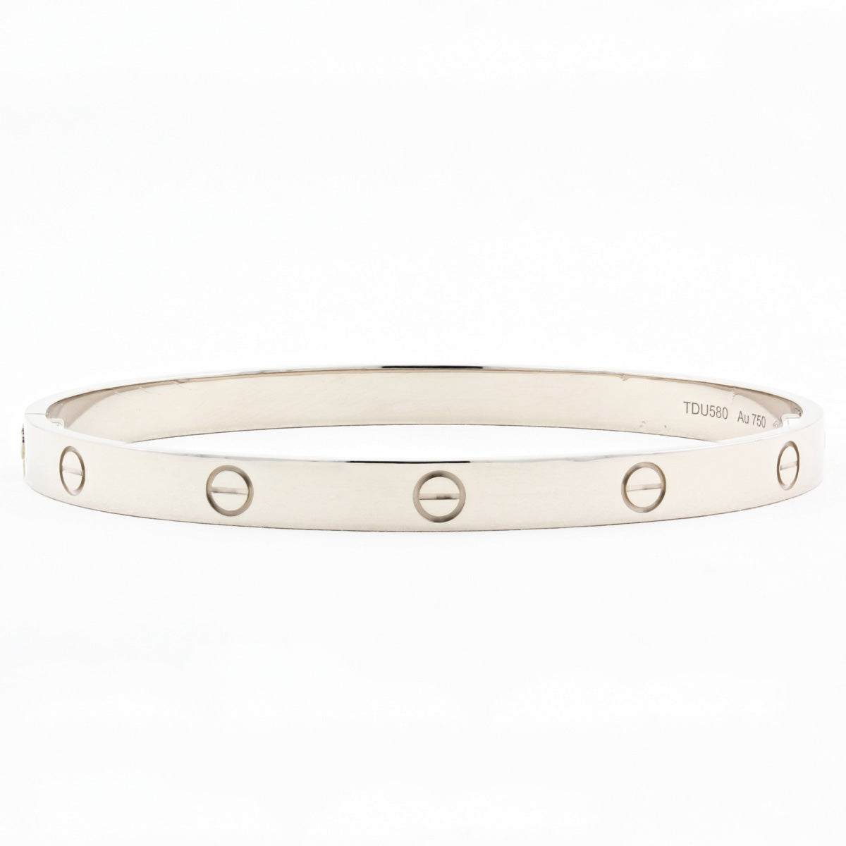 Cartier Classic 18ct White Gold Love Bracelet - Size 18