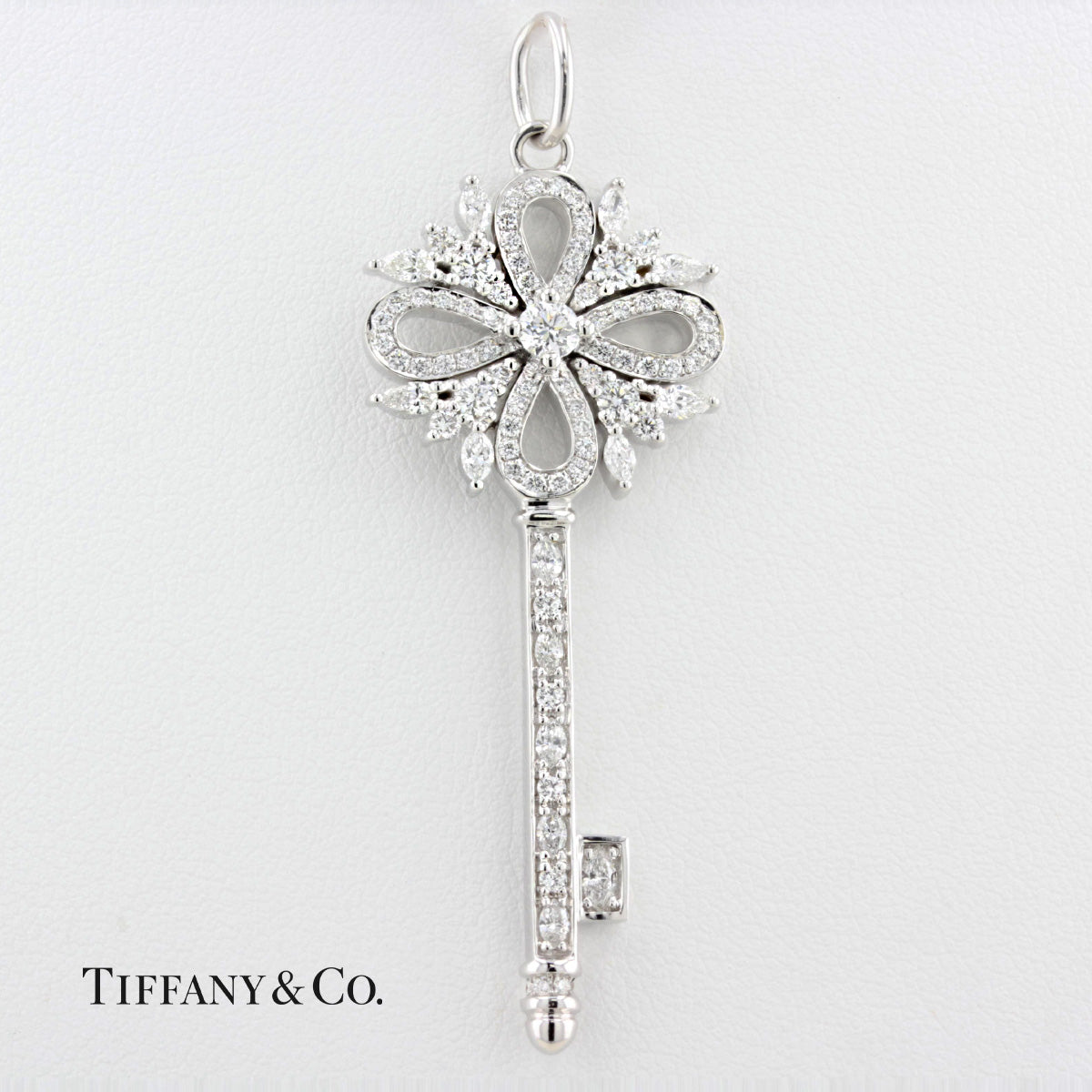 Tiffany Victoria Diamond Key Pendant