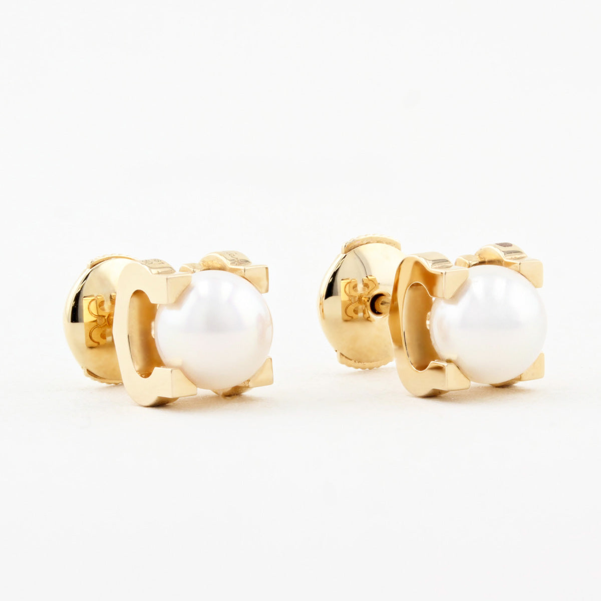 Cartier C De Cartier 18ct Rose Gold Pearl Earrings