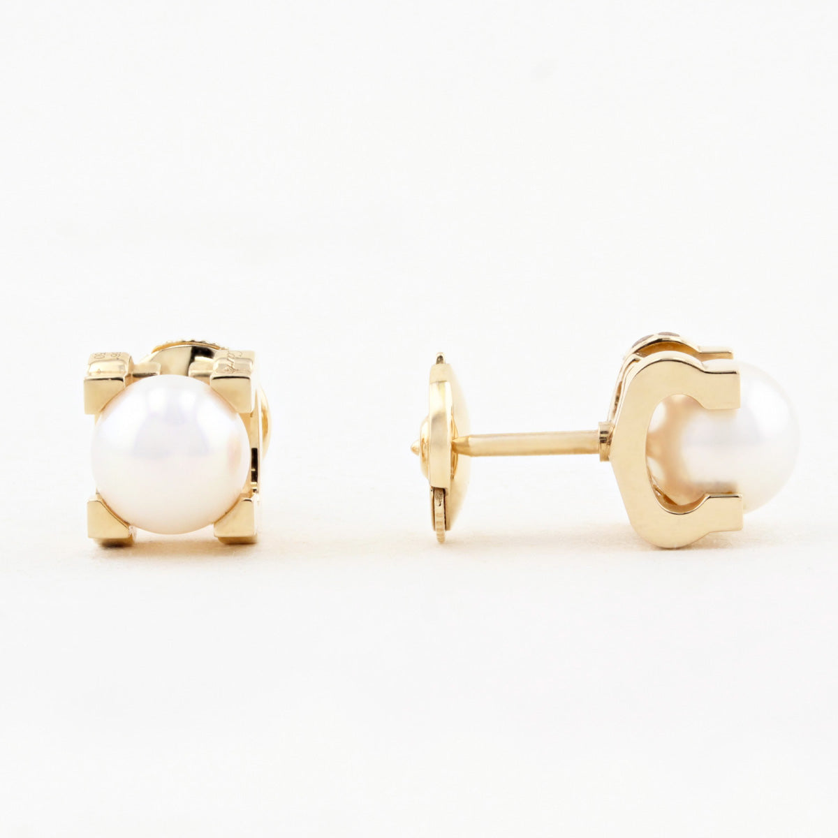 Cartier C De Cartier 18ct Rose Gold Pearl Earrings