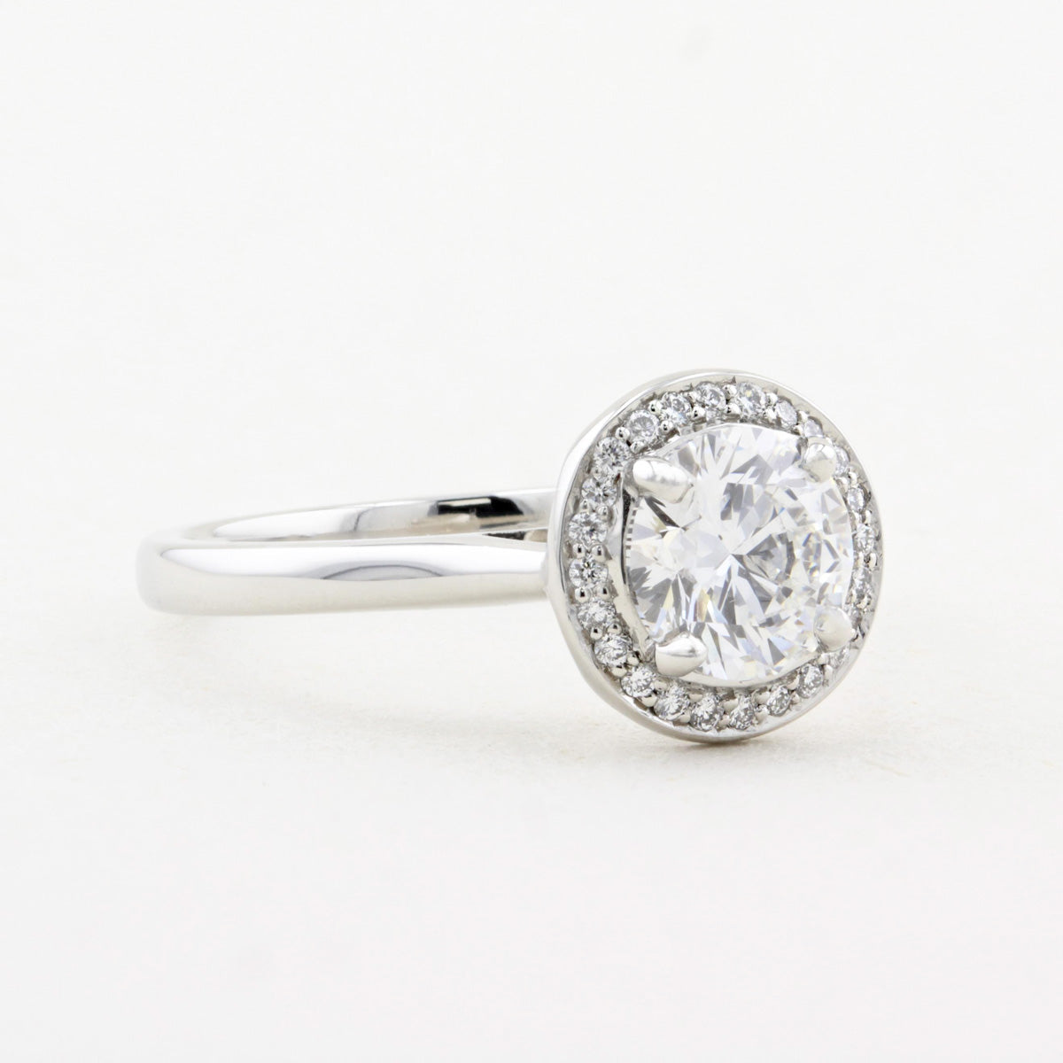 Mappin & Webb 1.01ct Diamond Halo Engagement Ring