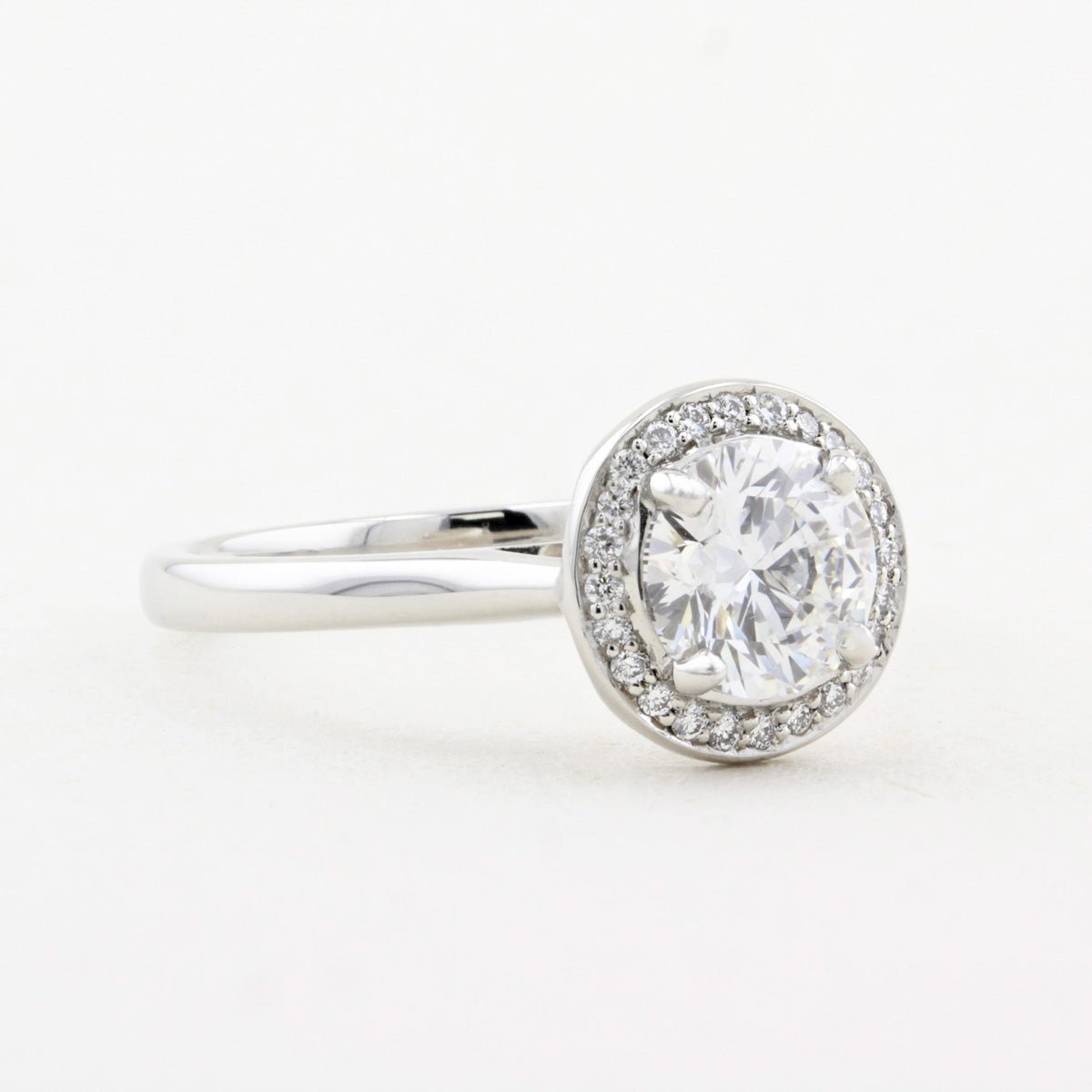 Mappin & Webb 1.01ct Diamond Halo Engagement Ring