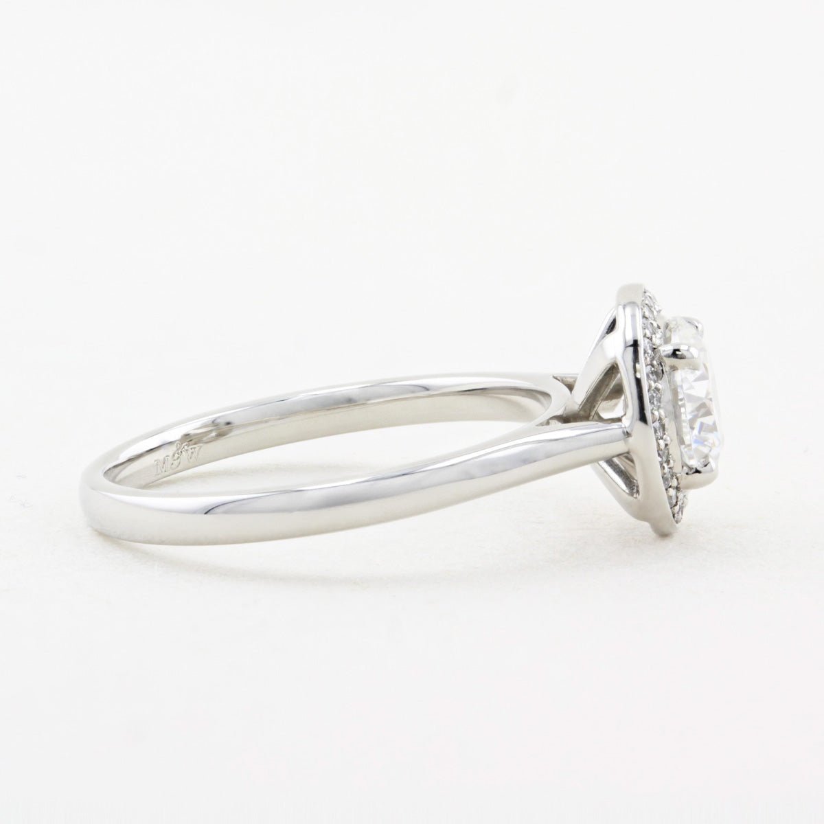 Mappin & Webb 1.01ct Diamond Halo Engagement Ring