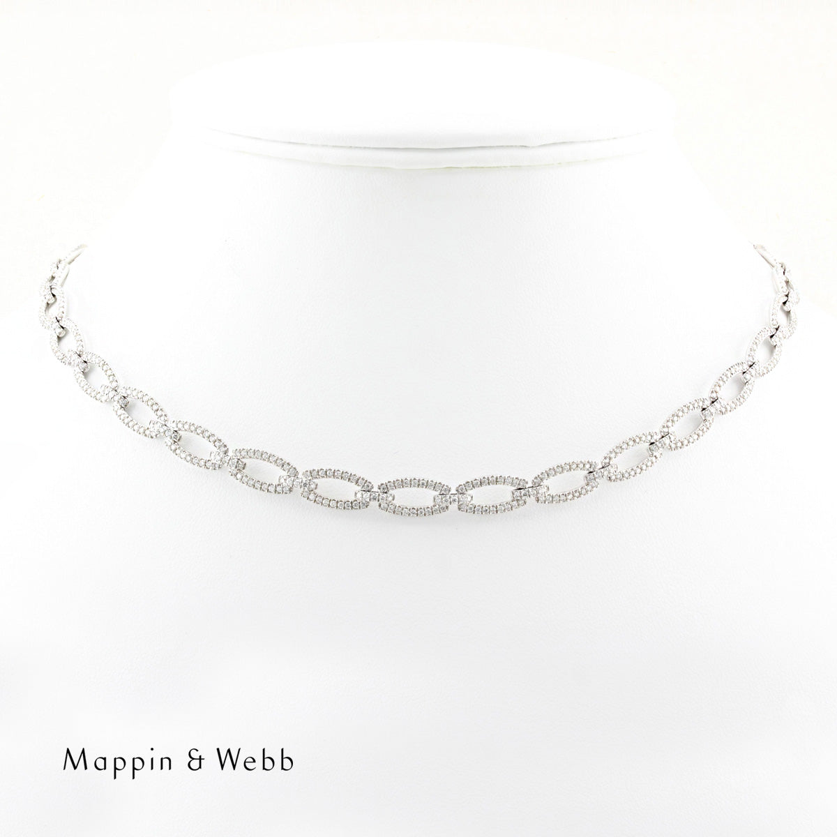 Mappin & Webb Diamond Link Necklace