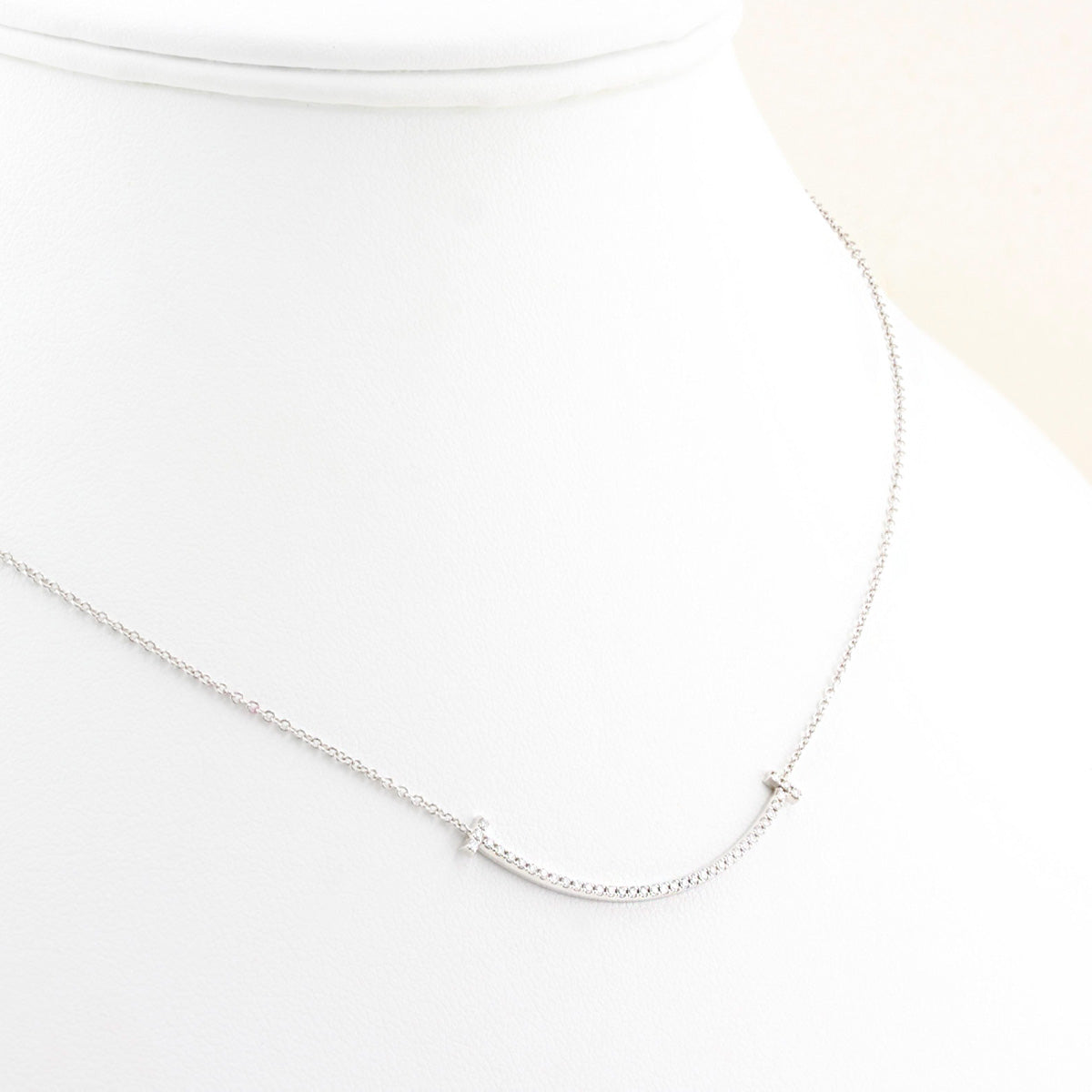Tiffany & Co. T Diamond Smile Necklace