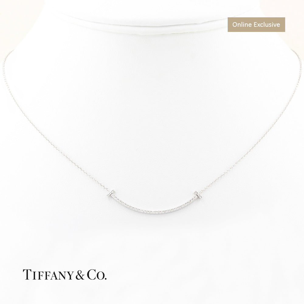 Tiffany & Co. T Diamond Smile Necklace