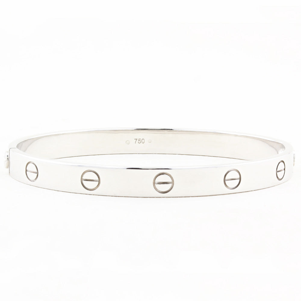 Cartier Classic 18ct White Gold Love Bracelet - Size 18