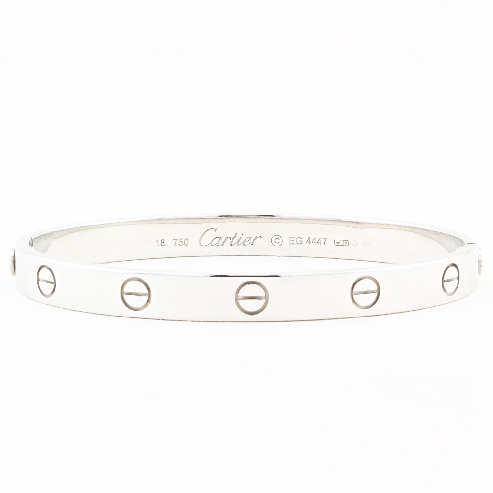 Cartier Classic 18ct White Gold Love Bracelet - Size 18