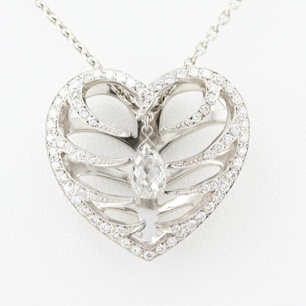 Wint & Kidd Diamond Heart Briolette Necklace