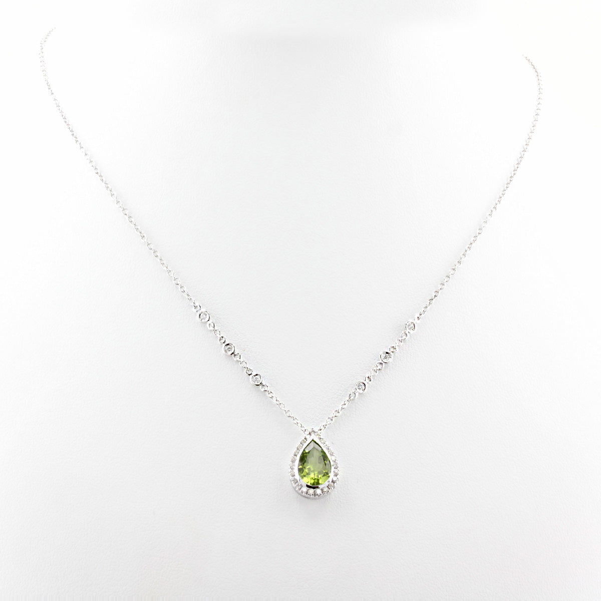 Mappin & Webb Peridot and Diamond Necklace