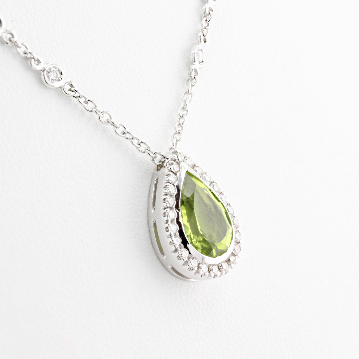 Mappin & Webb Peridot and Diamond Necklace