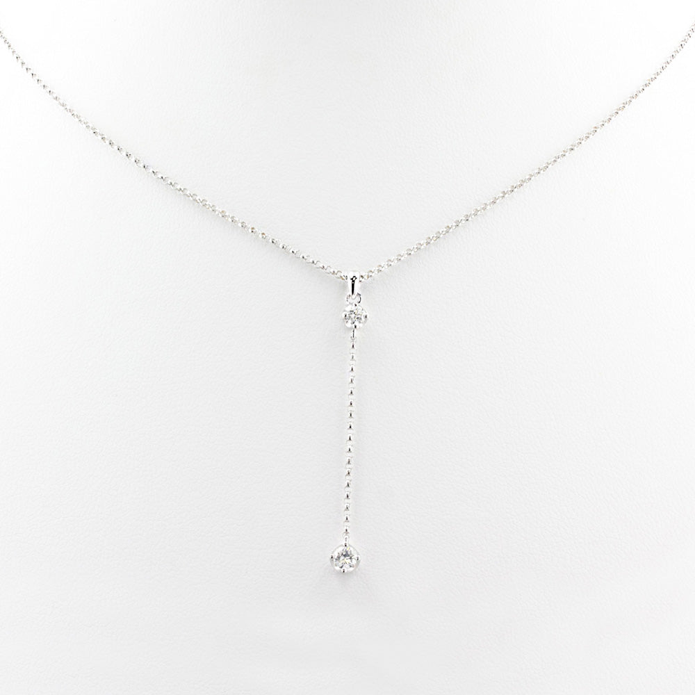 David Morris Diamond Drop Pendant Necklace