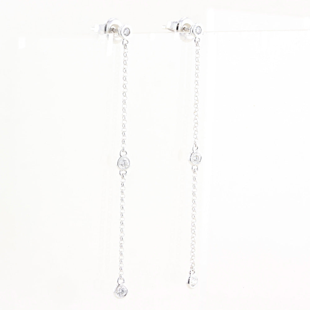 David Morris Diamond Drop Earrings