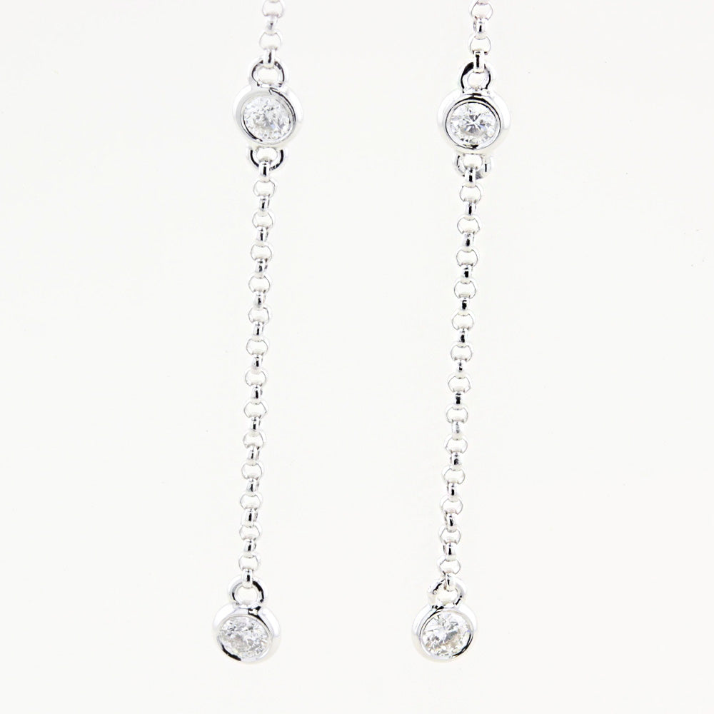 David Morris Diamond Drop Earrings