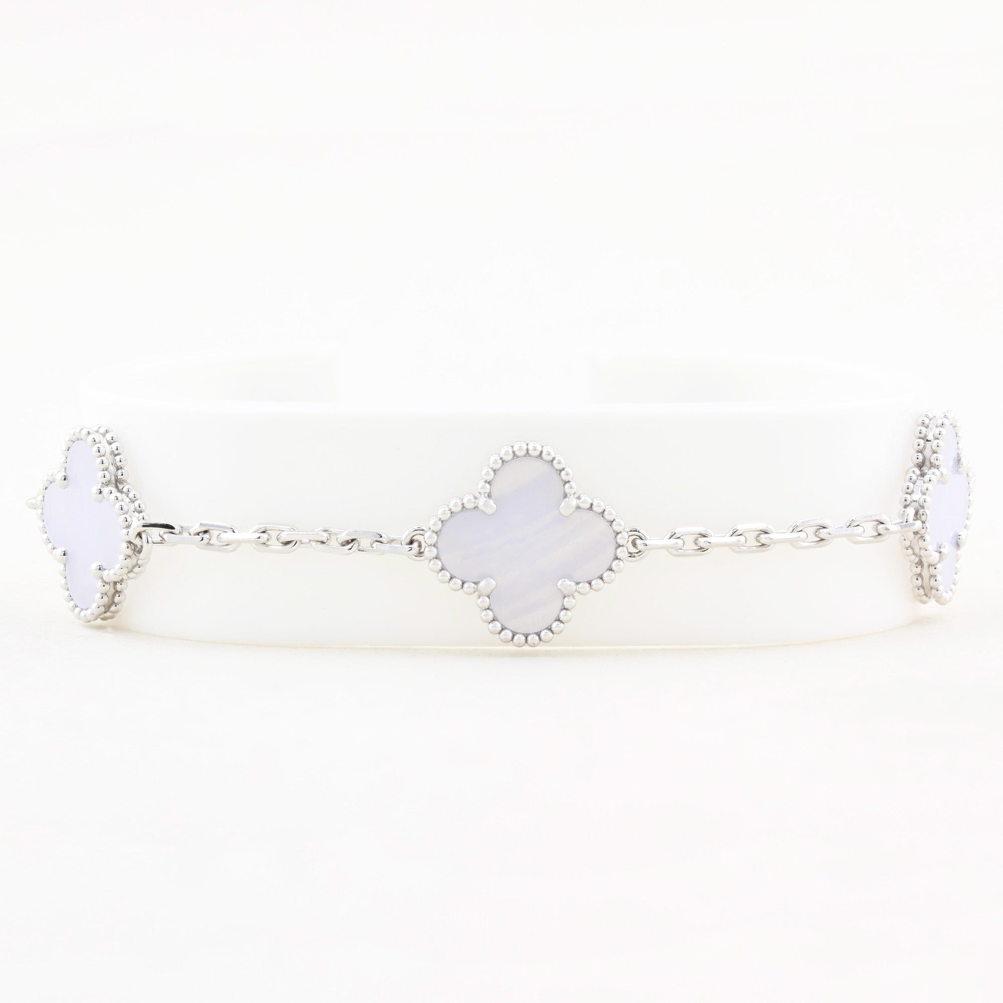 Van Cleef & Arpels Vintage Chalcedony Alhambra Bracelet