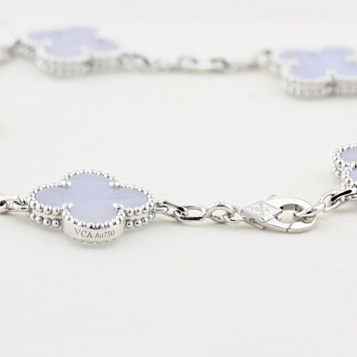 Van Cleef & Arpels Vintage Chalcedony Alhambra Bracelet