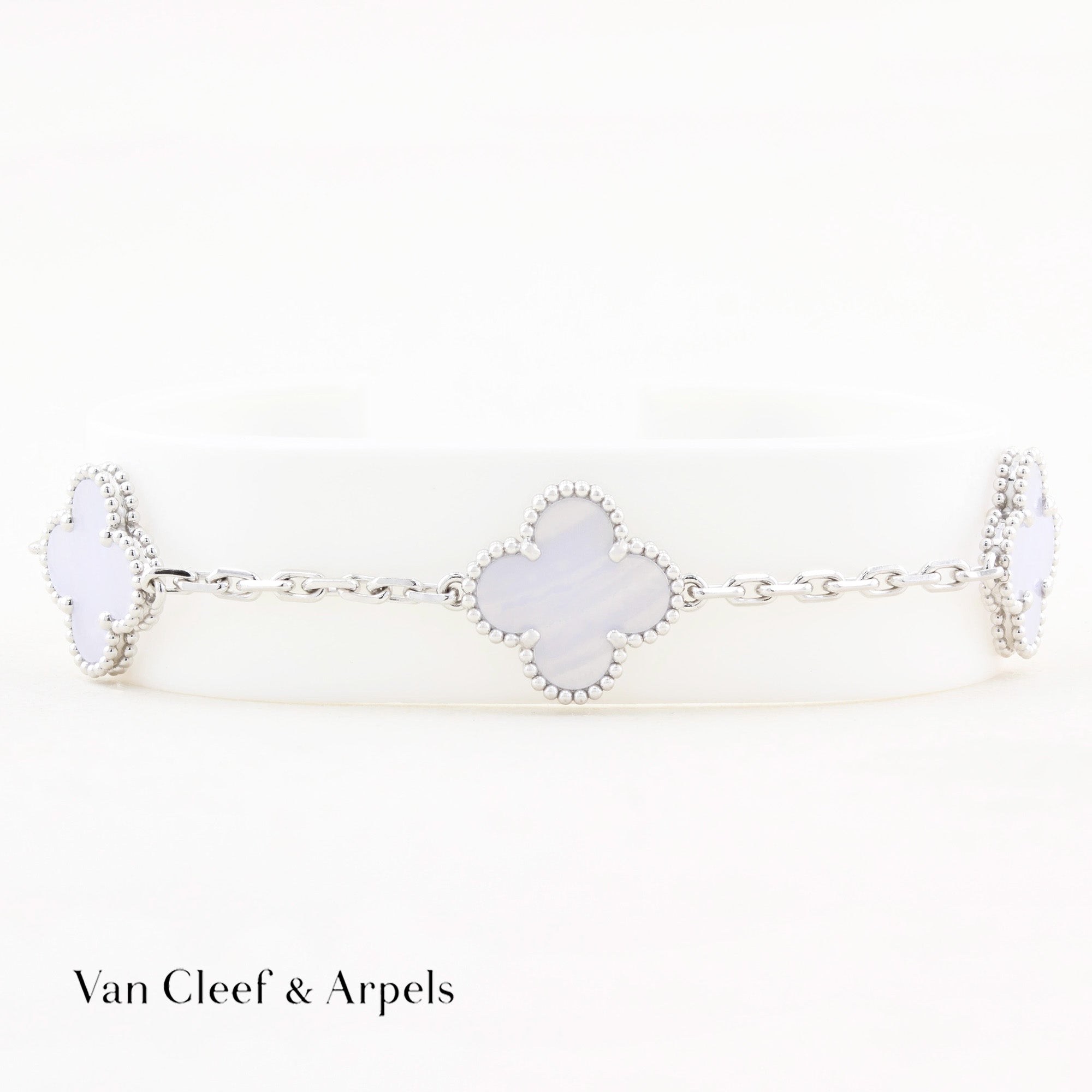 Van Cleef & Arpels Vintage Chalcedony Alhambra Bracelet