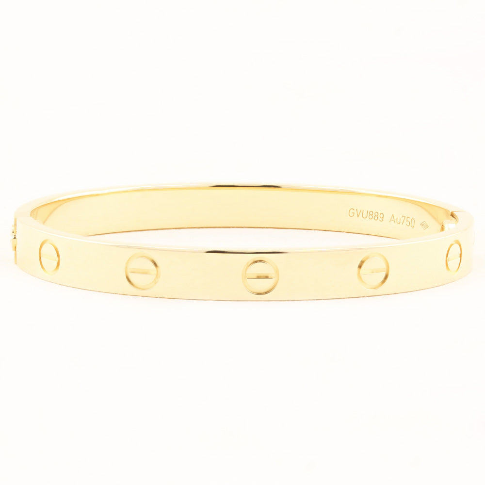 Cartier Classic Yellow Gold Love Bracelet - Size 16