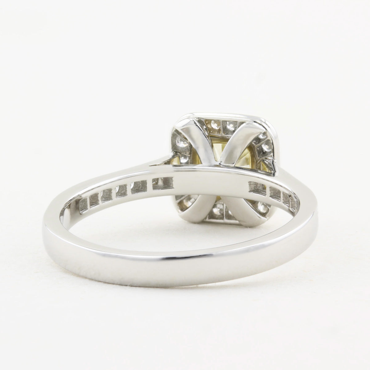 Yellow Diamond Cluster Ring