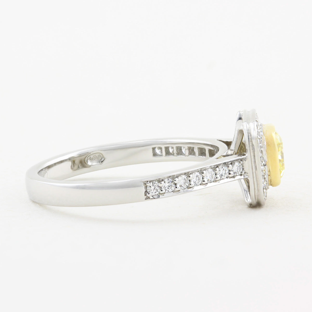 Yellow Diamond Cluster Ring