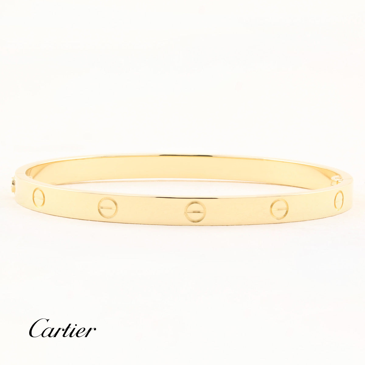 Cartier Yellow Gold Medium Love Bracelet - Size 17