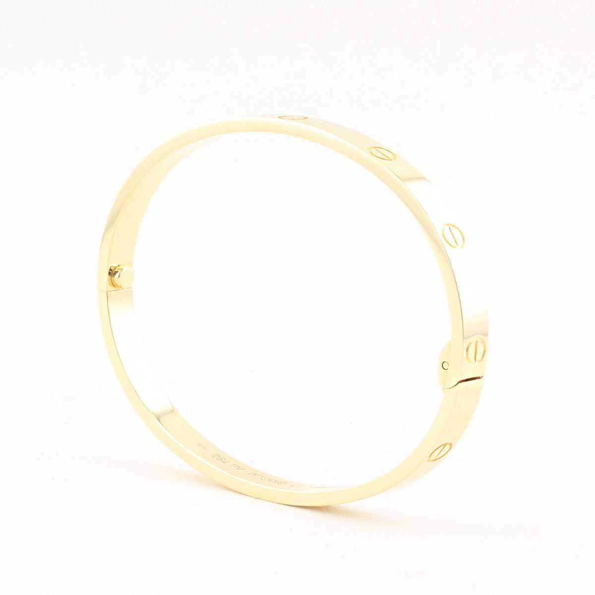 Cartier Yellow Gold Medium Love Bracelet - Size 17