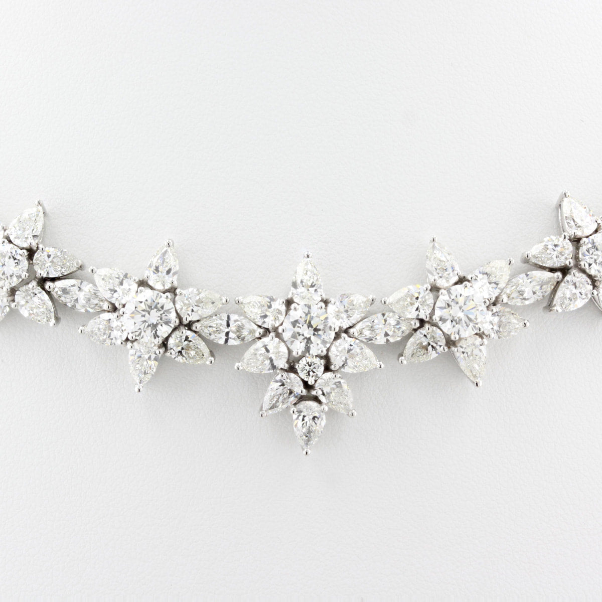 37ct Diamond Cluster Necklace