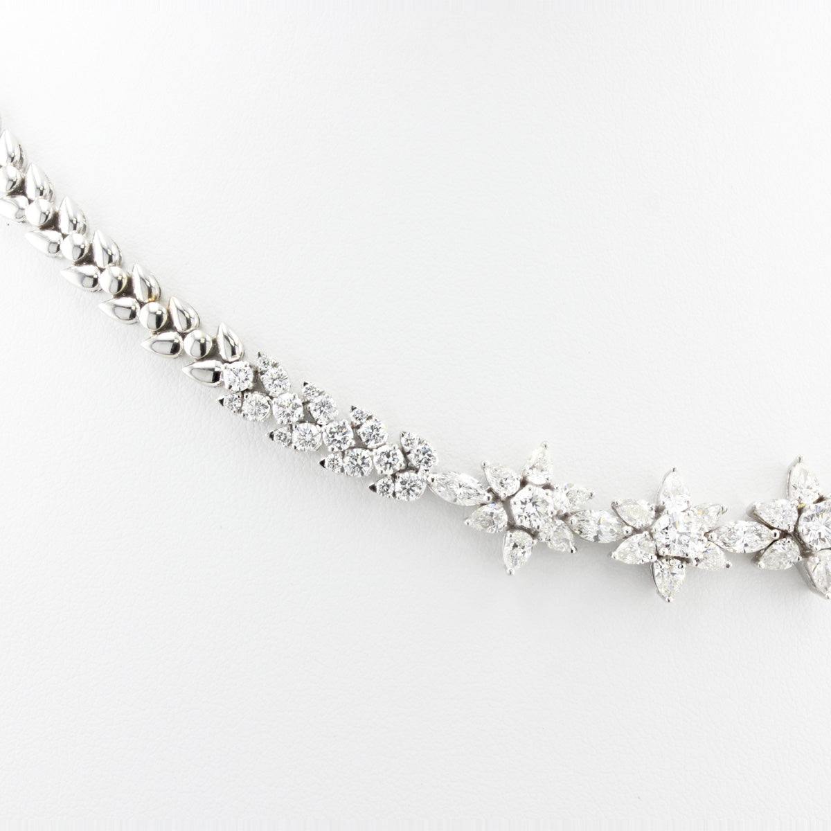 37ct Diamond Cluster Necklace