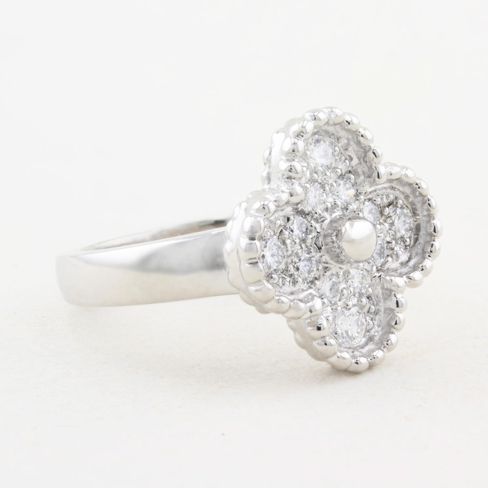 Van Cleef & Arpels Diamond Alhambra Ring