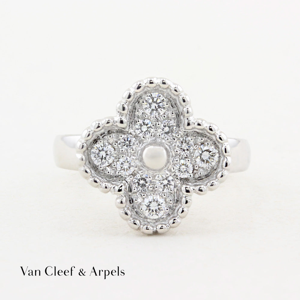 Van Cleef & Arpels Diamond Alhambra Ring