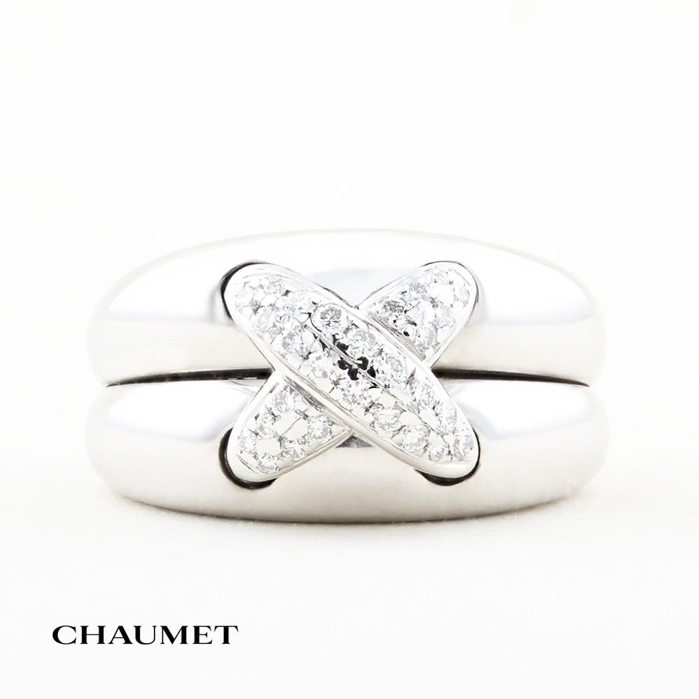 Vintage Chaumet Diamond Liens de Band Ring