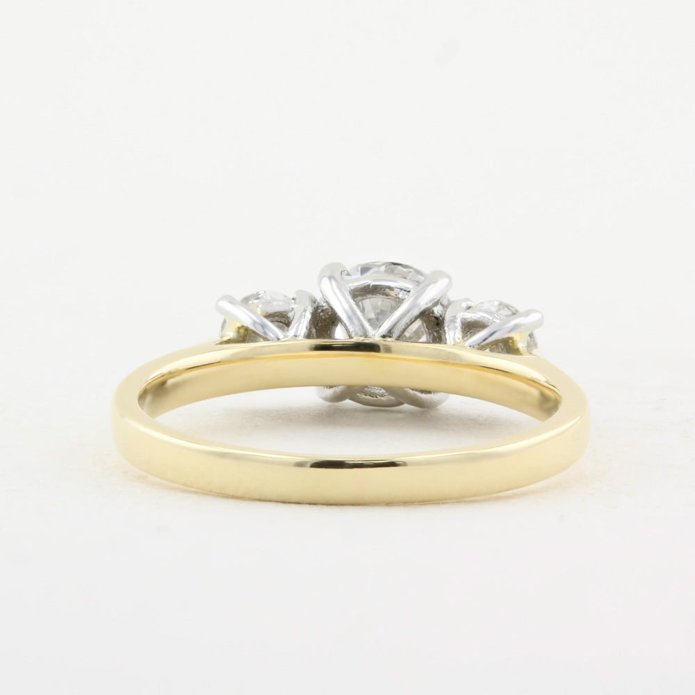 1.36ct Diamond Three Stone Engagement Ring