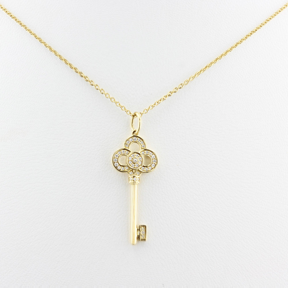 Tiffany & Co. Diamond Crown Key Pendant